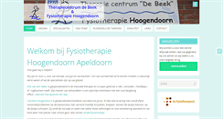 Desktop Screenshot of fysiotherapiehoogendoorn.nl
